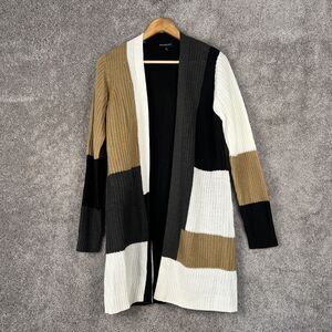 Fortune + Ivy  Sweater Womens Medium Multicolor Striped Stitch Fix Cardigan